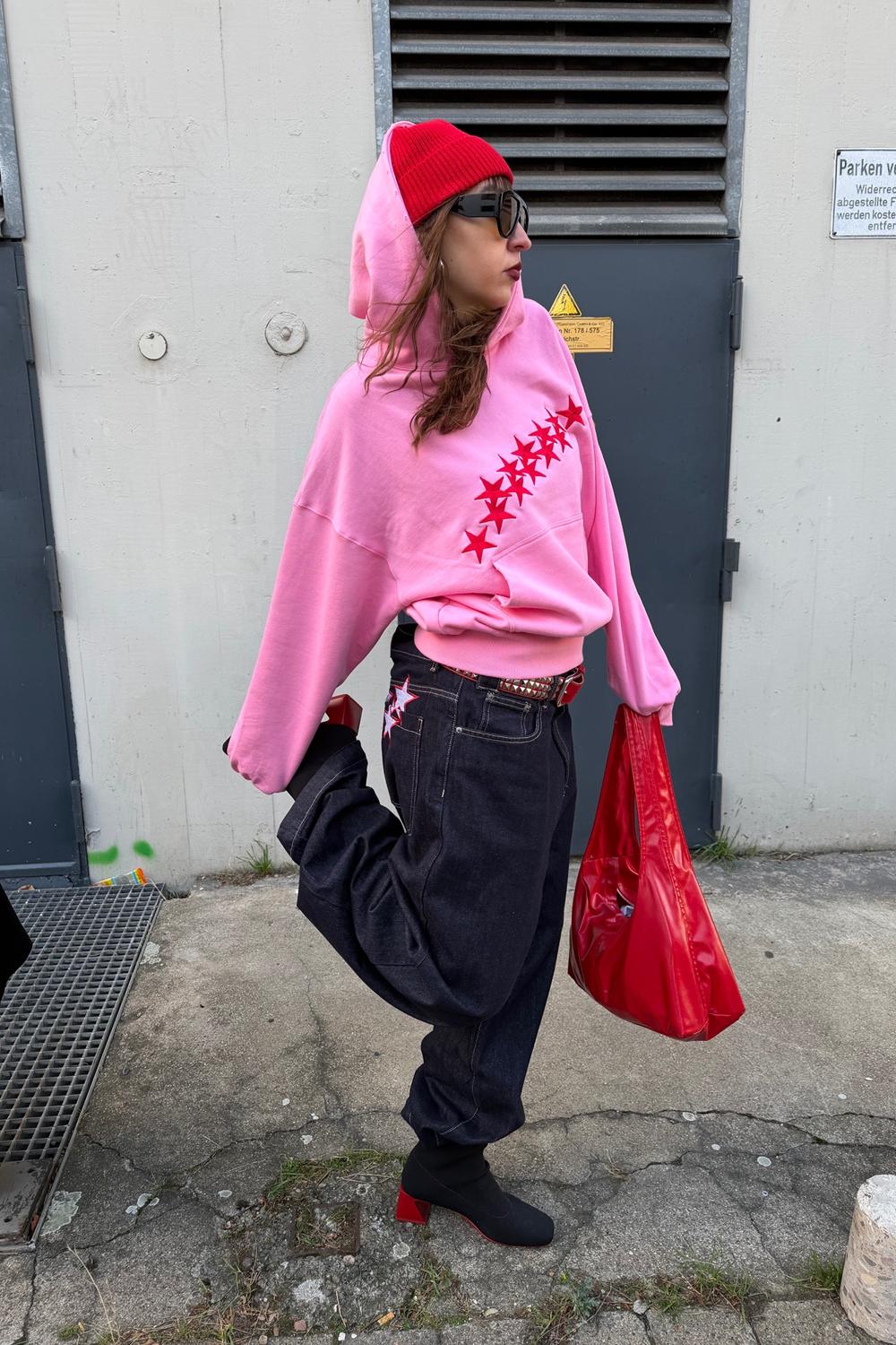 Post featuring STARS HOODIE PANTHER PINK