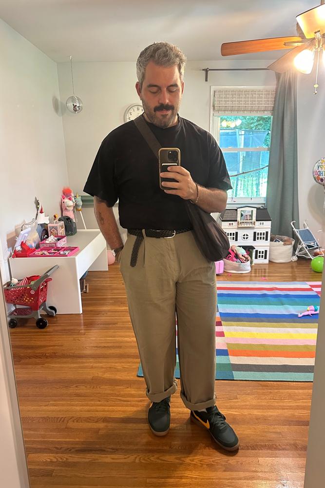 whatdadwears's fit featuring Madewell, BAGGU, Nike