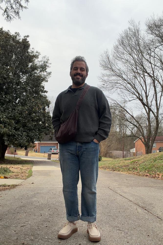 whatdadwears's fit featuring Madewell, Corridor, Clarks, BAGGU