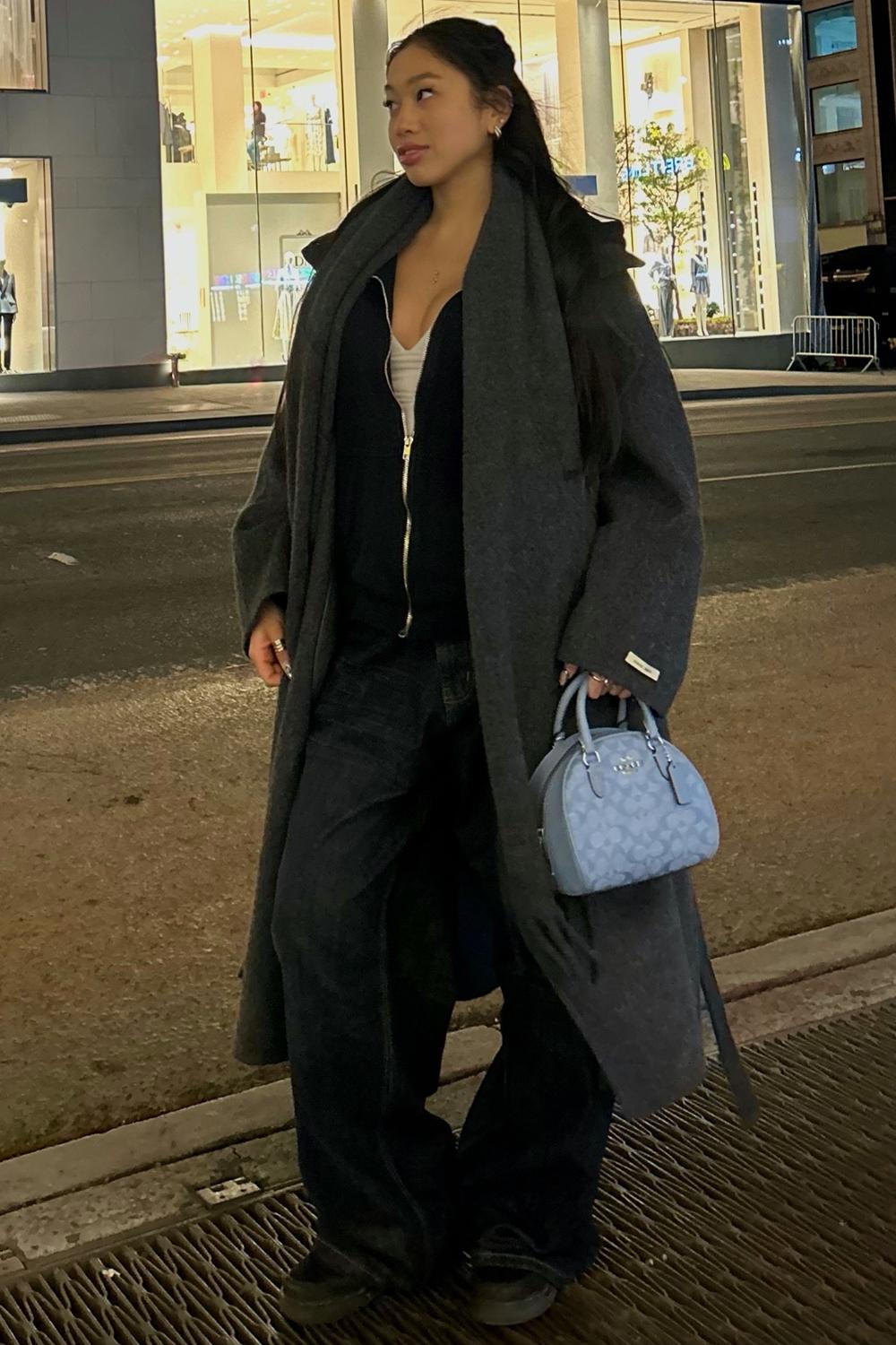 Post featuring Modal Plunge Long-Sleeve Top in White