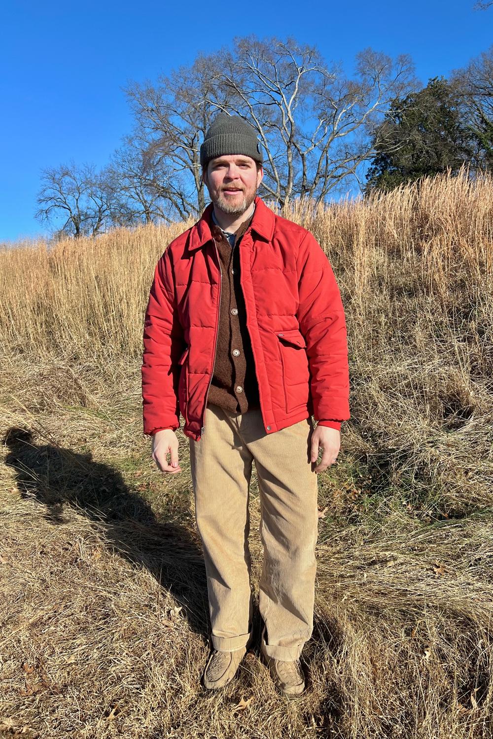 Post featuring GRAIN JACKET - DARK RED