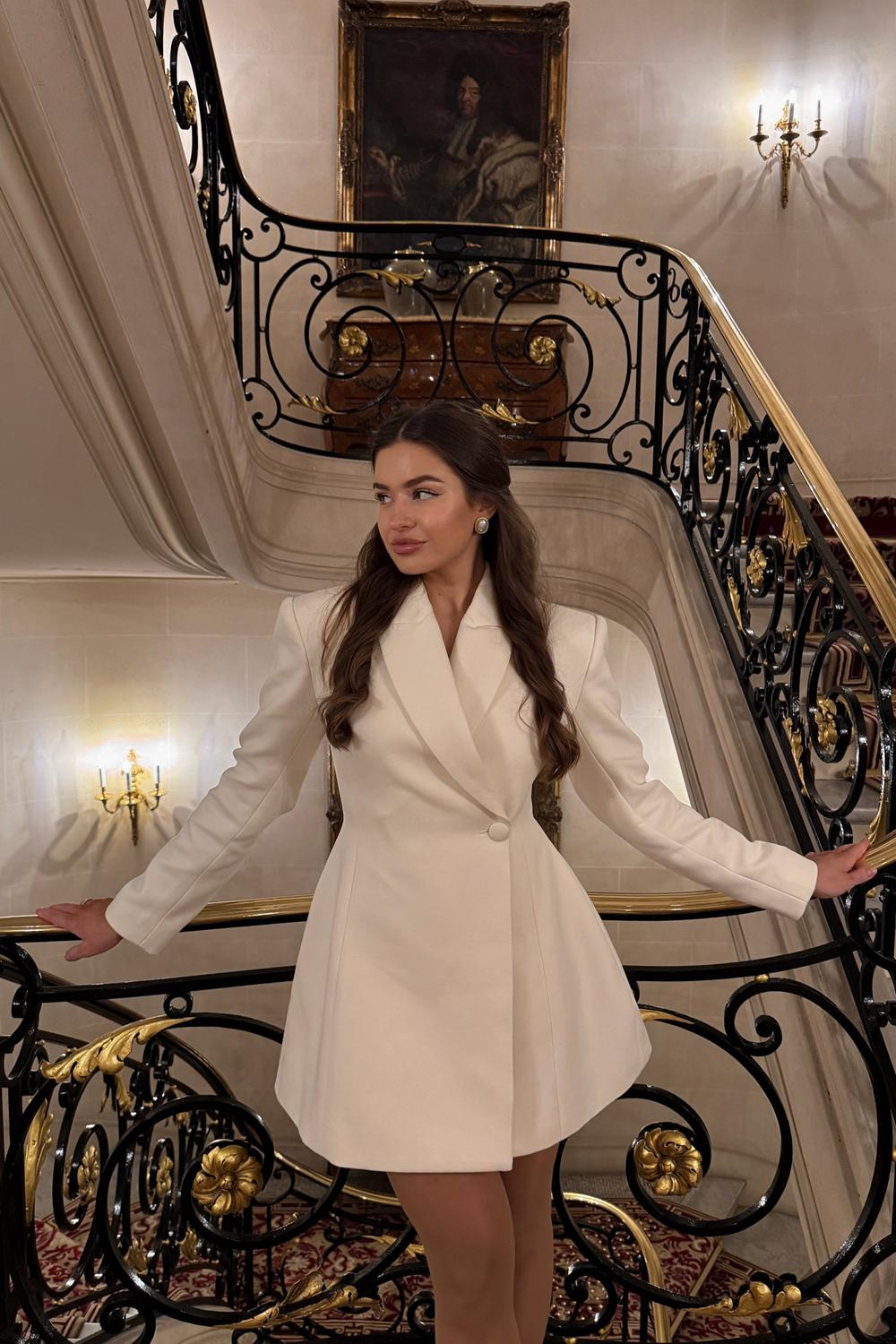 Post featuring Tailored Mini Blazer Dress