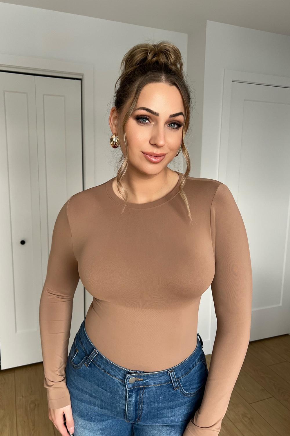 Post featuring Feelingirl Seamless Ultra-Soft Crew Neck Bodysuit
