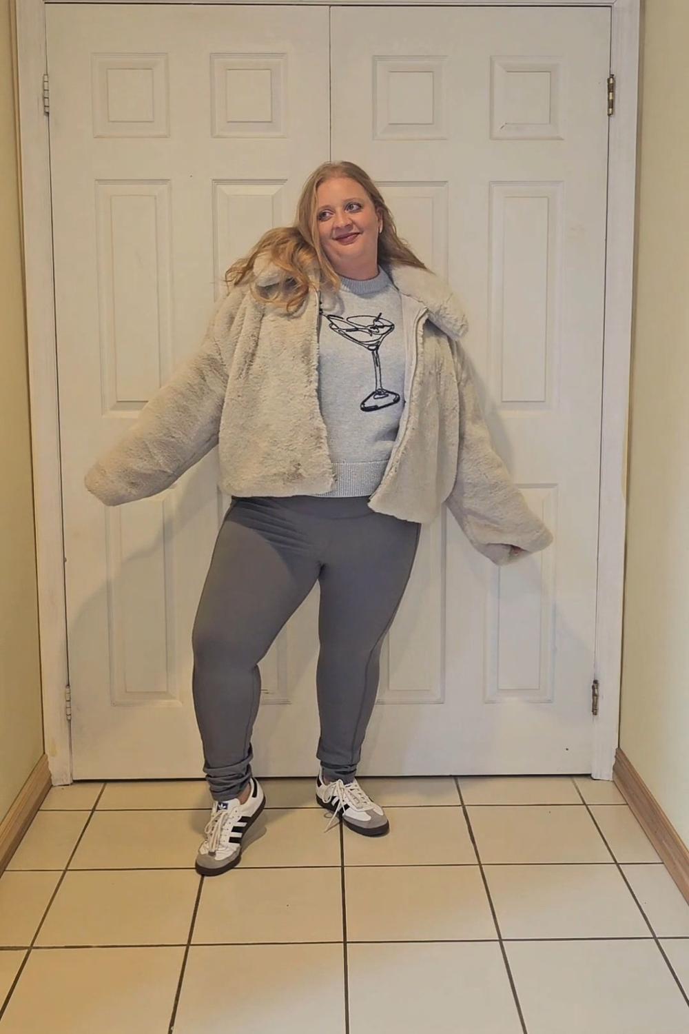 Post featuring SHOWITTY 1/3 Pack Fleece Lined Leggings with Pockets for Women - Plus Size High Waist Tummy Control Soft Women's Yoga Pants for Workout Running