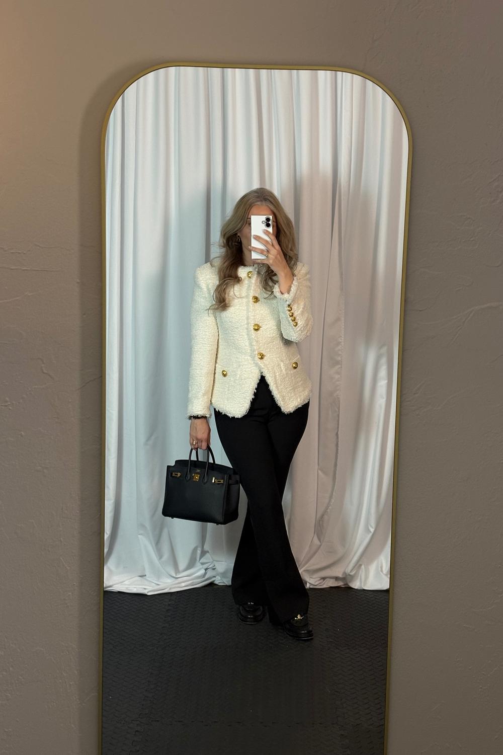 Post featuring Fitted tweed jacket