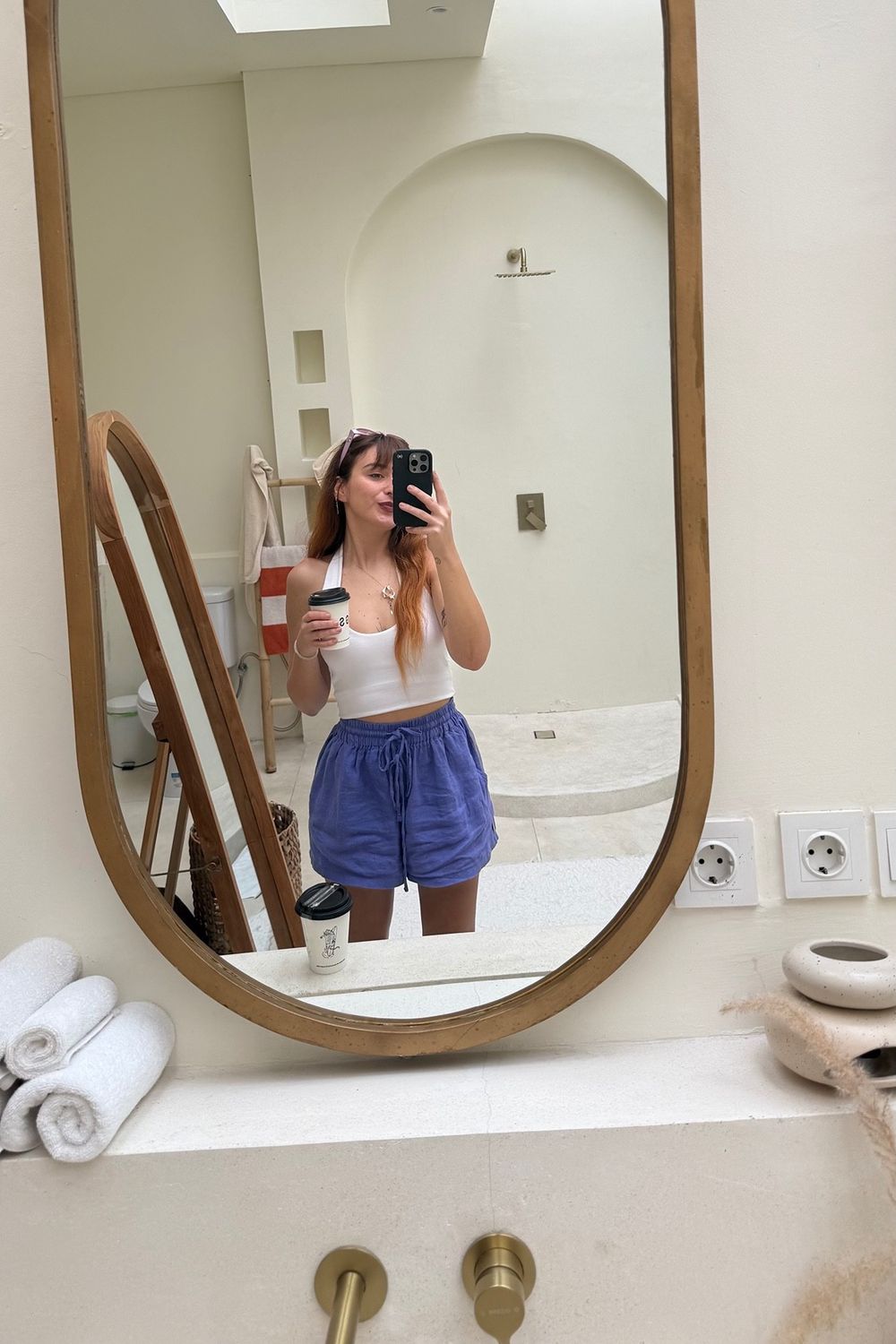 Post featuring Very Peri Linen Shorts