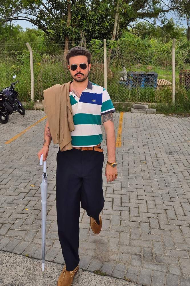 Lukepeder's fit featuring Ray-Ban, J. Crew, Alden, Lacoste