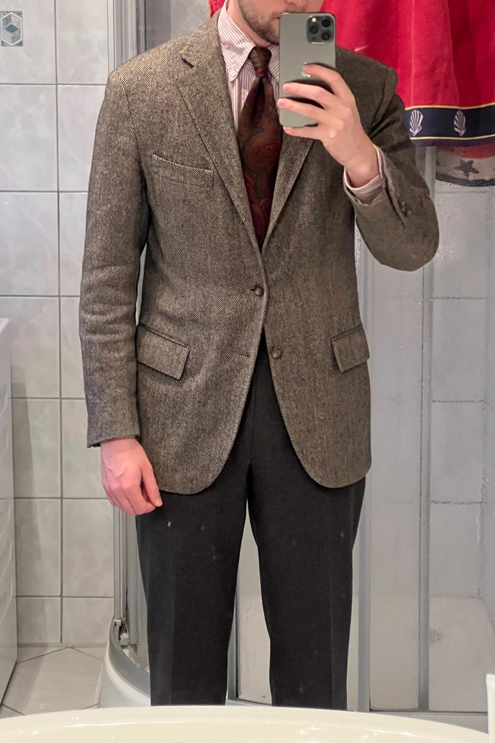 Post featuring August Flannel Trousers - Mid Grey