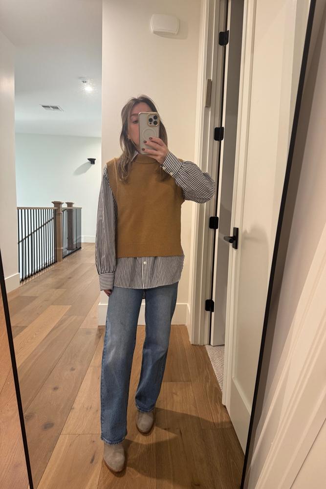 Fanmael's fit featuring rag & bone, Levi's, French Connection, Vintage Havana