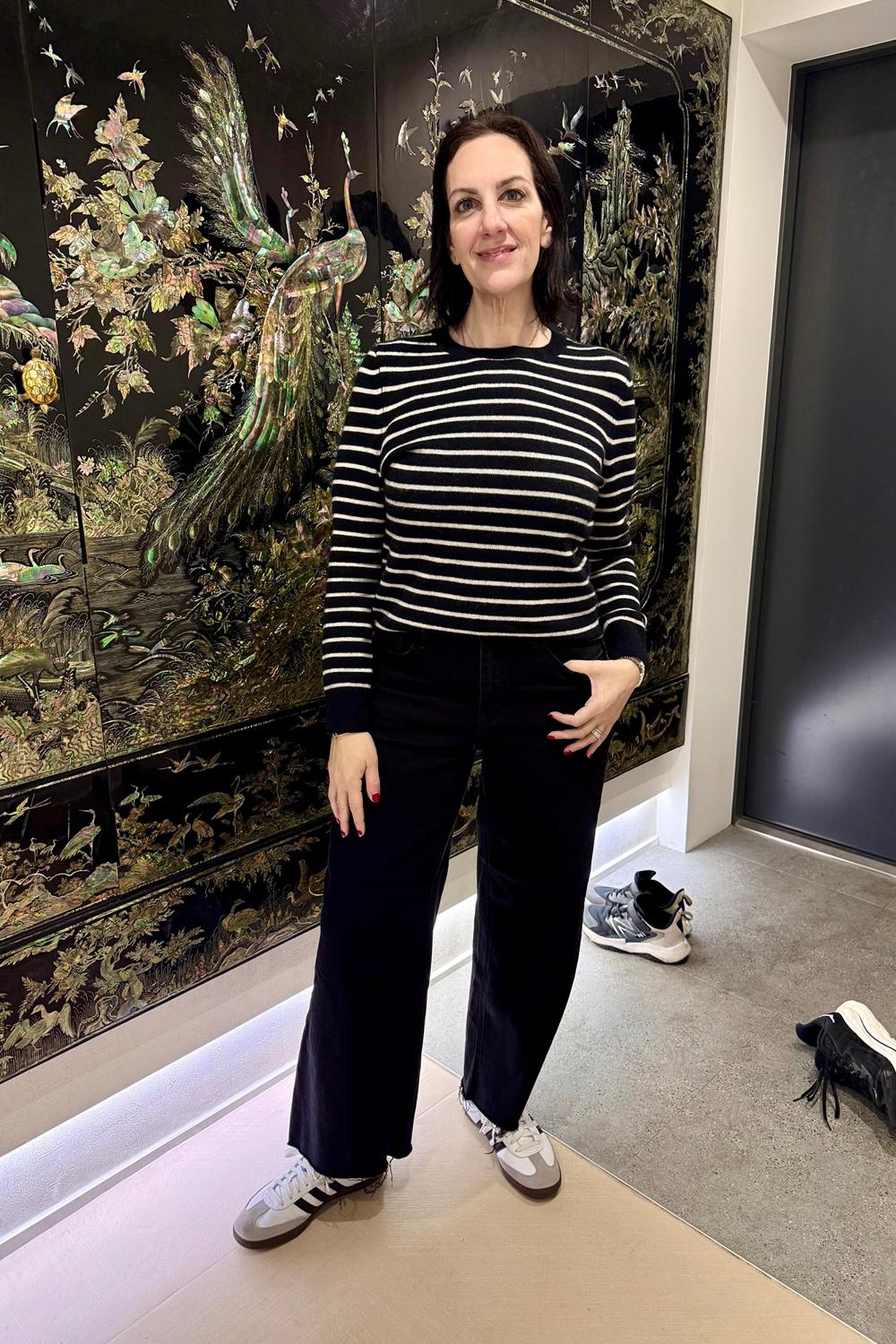 Post featuring VERVET BLACK HIGH RISE CROP WIDE LEG JEANS