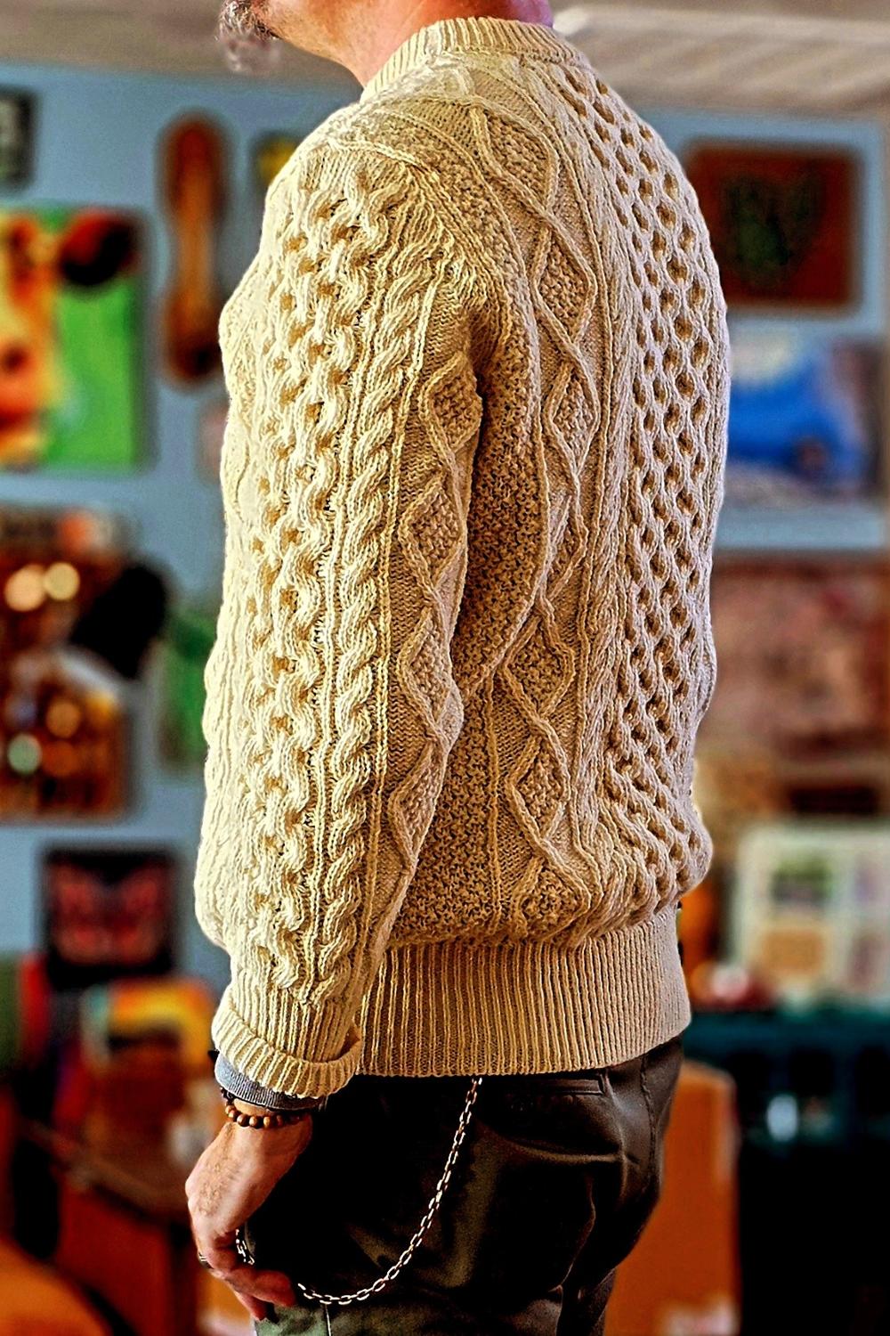 Post featuring Steve McQueen Natural Galway Irish Wool Sweater