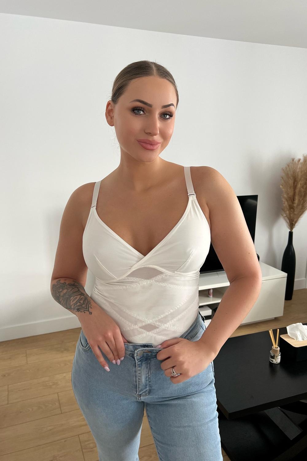 Post featuring Joyshaper V-Neck Shapewear Adjustable Straps Tummy Control Tank Top