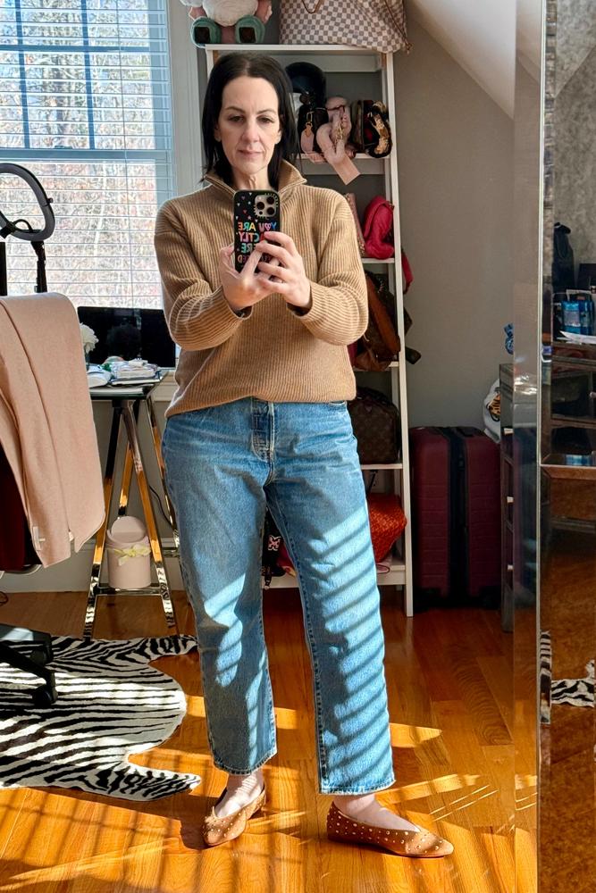GAviv's fit featuring Quince, Levi's, Splendid