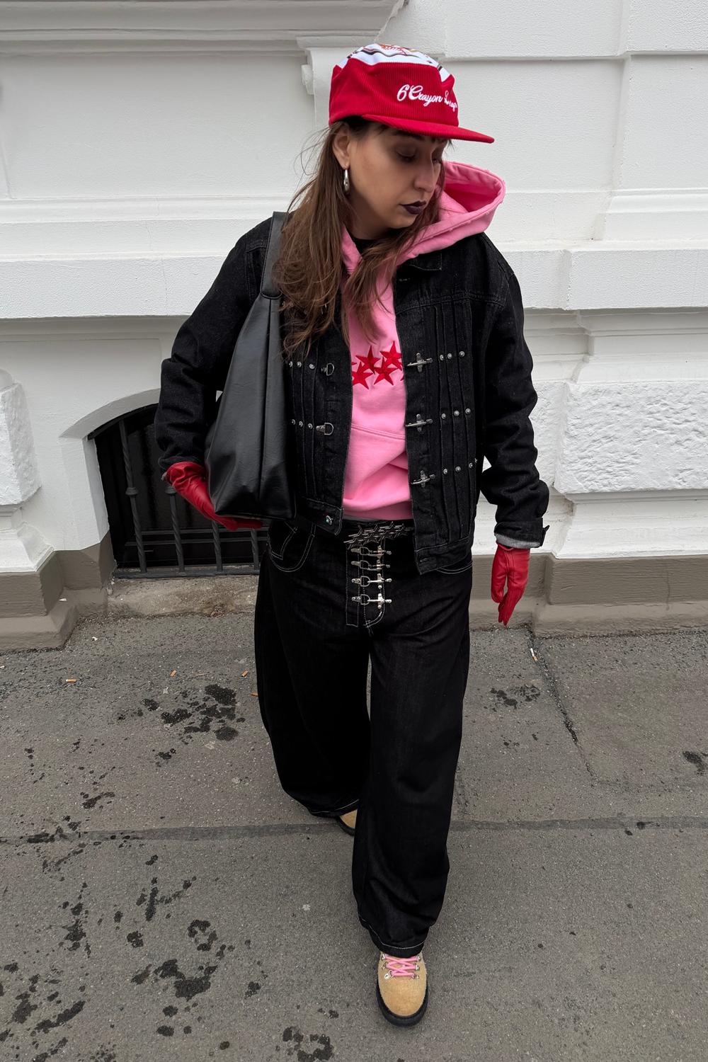 Post featuring STARS HOODIE PANTHER PINK