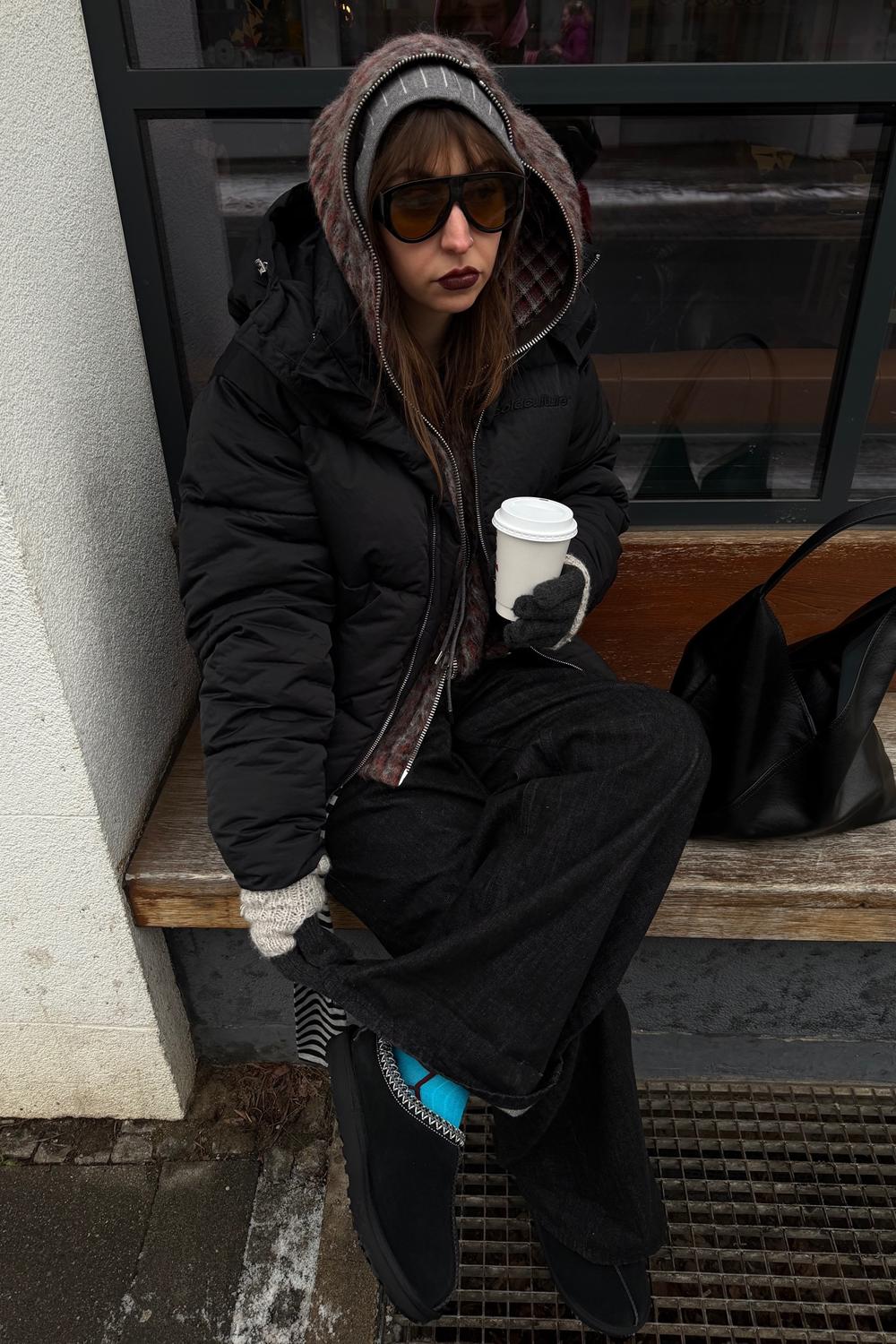Post featuring UGG® Women's Tasman II Sheepskin Slippers in Black, Size 11