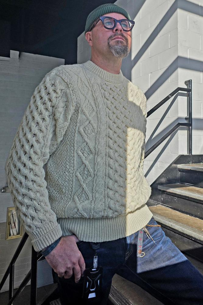 chainstitched's fit featuring Left Field, Yes Glasses, Iron Heart