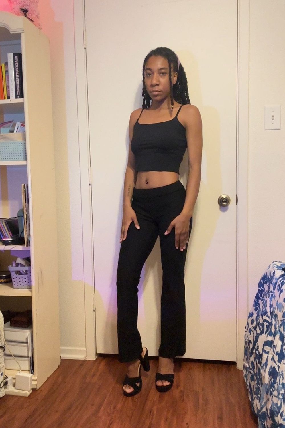 Post featuring Black High Waist Dressy Bootcut Pants