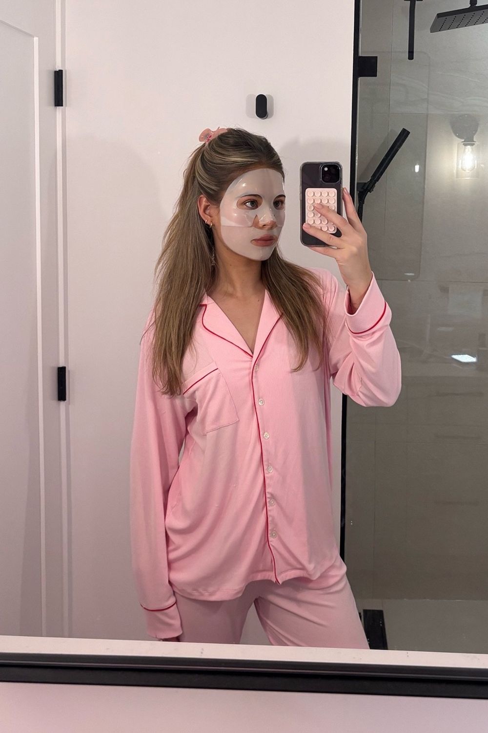 Post featuring Ladies Collared Set - PINK