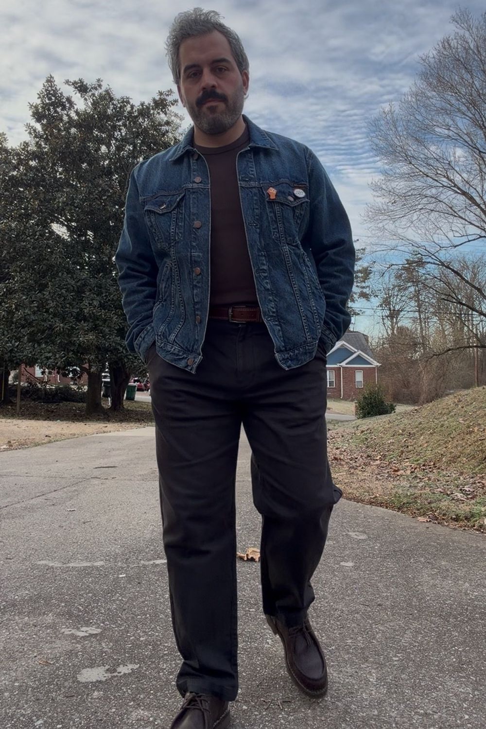 Post featuring Nudie Jeans Robby Le Bleue Denim Jacket