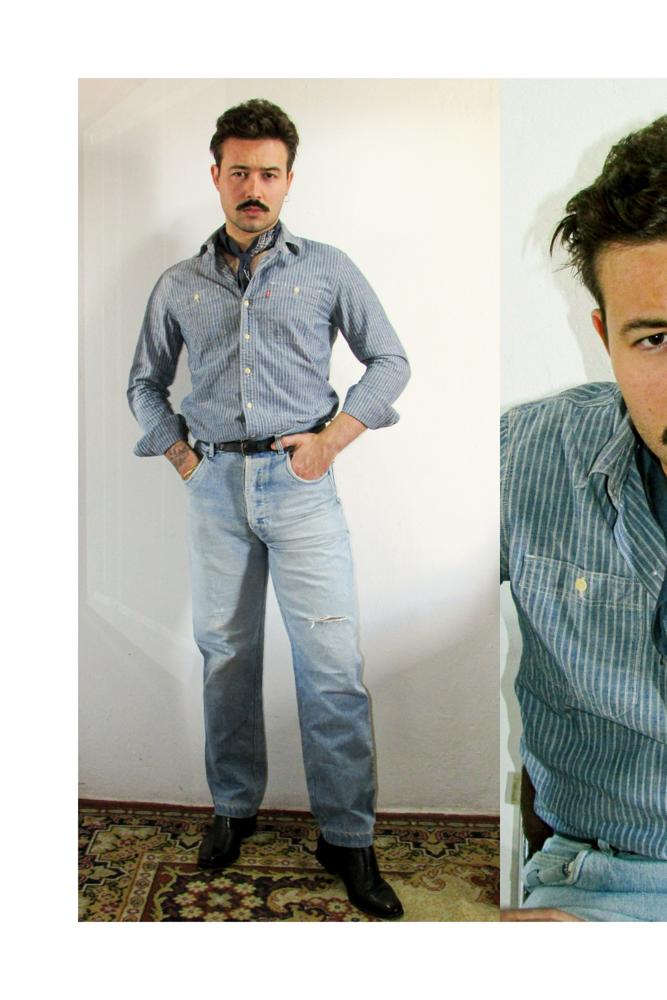 Lukepeder's fit featuring Levi's, Alden