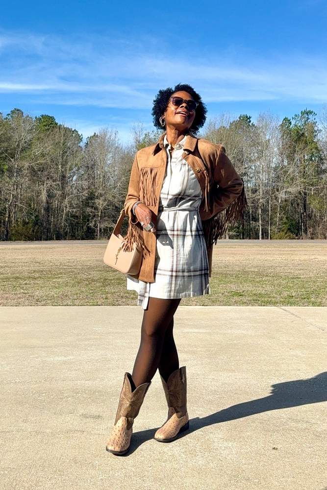ToniTonyTone's fit featuring Boot Barn, Loft, Yves Saint Laurent