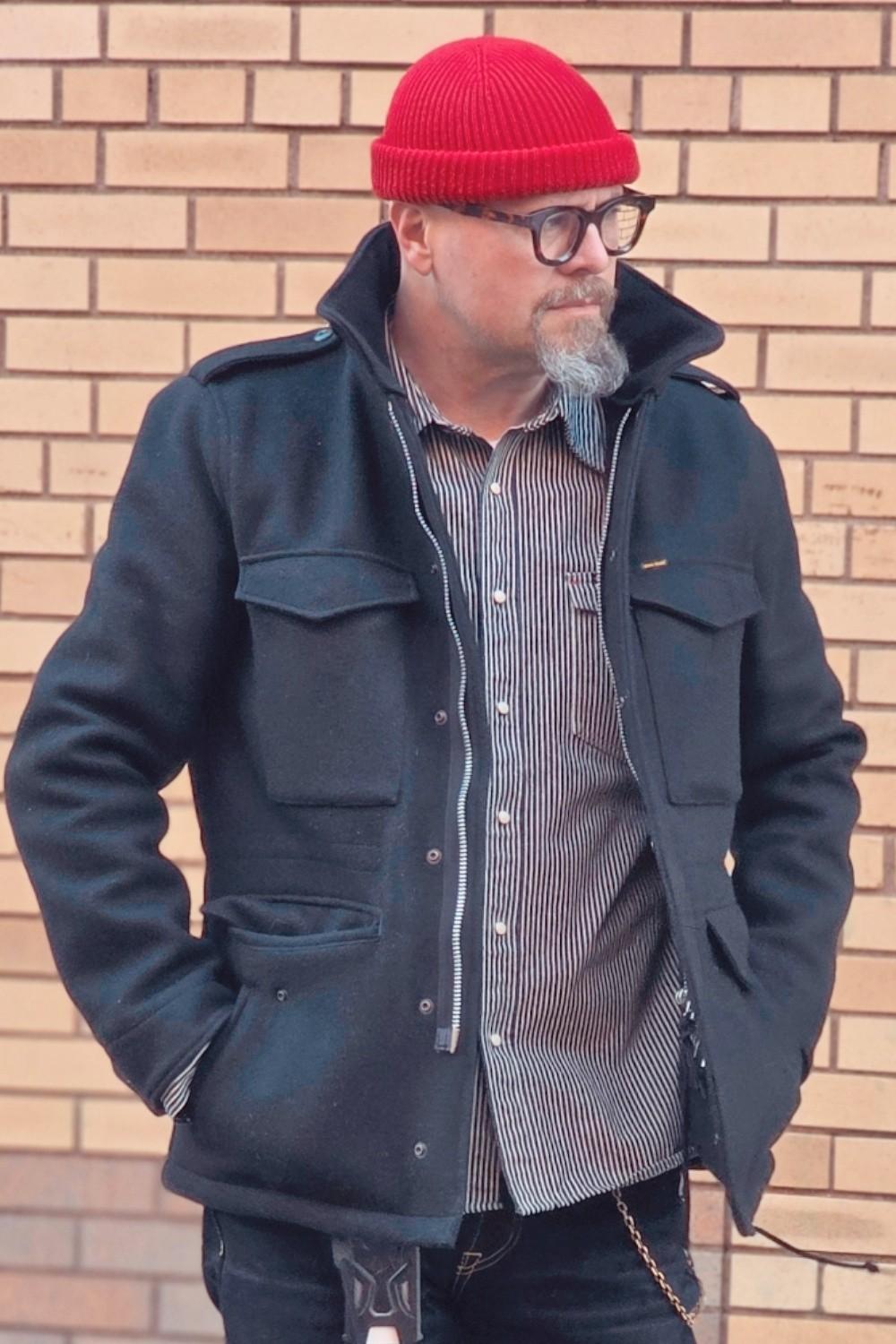 Post featuring IH-666-XHSib 25oz Selvedge Denim Slim Straight Cut Jeans - Indigo/Black