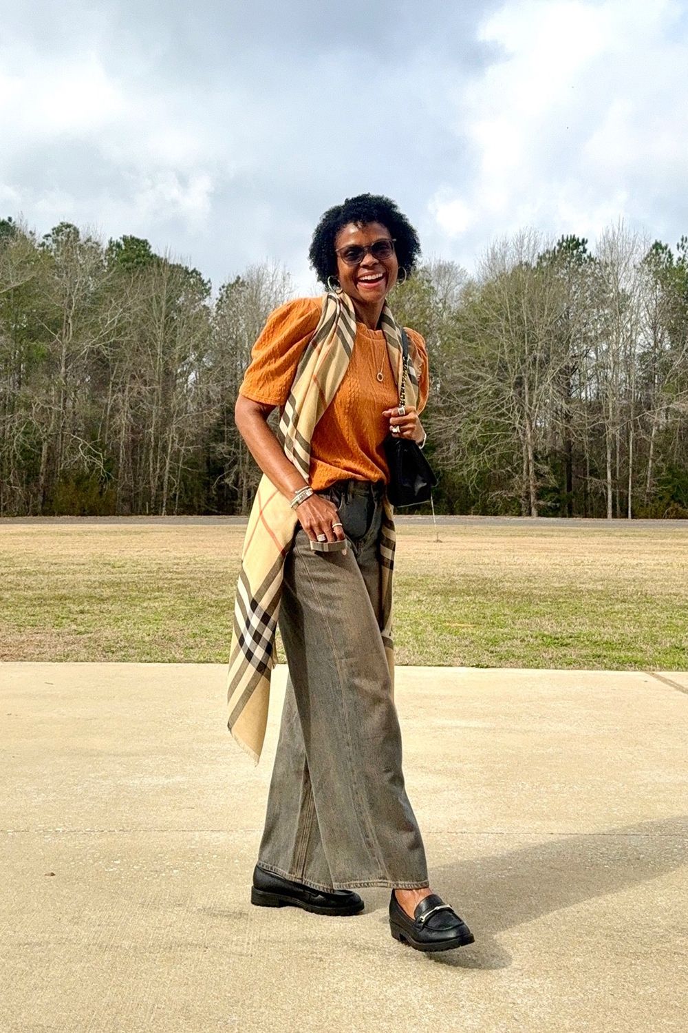 Post featuring Reversible Check Wool Silk Scarf in Sand beige/vole brown | Burberry® Official