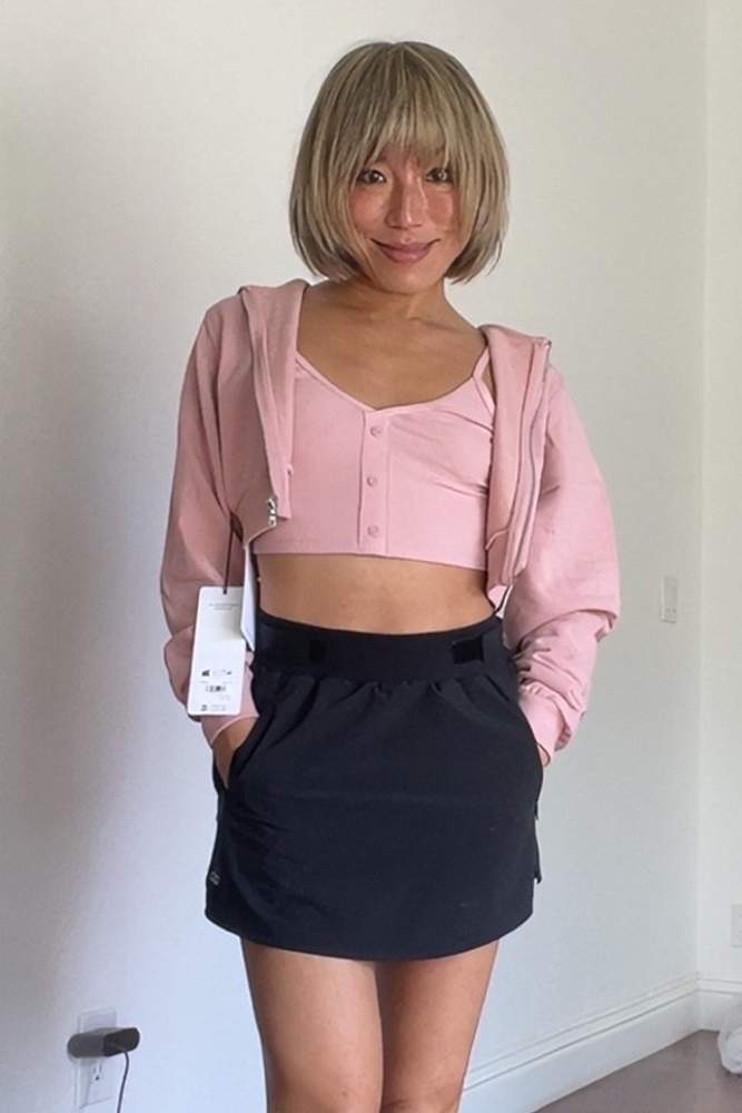 Rin0711's review for ALO | Ribbed Delicate Lounge Tank Top in Athletic Heather Grey, Size: XS