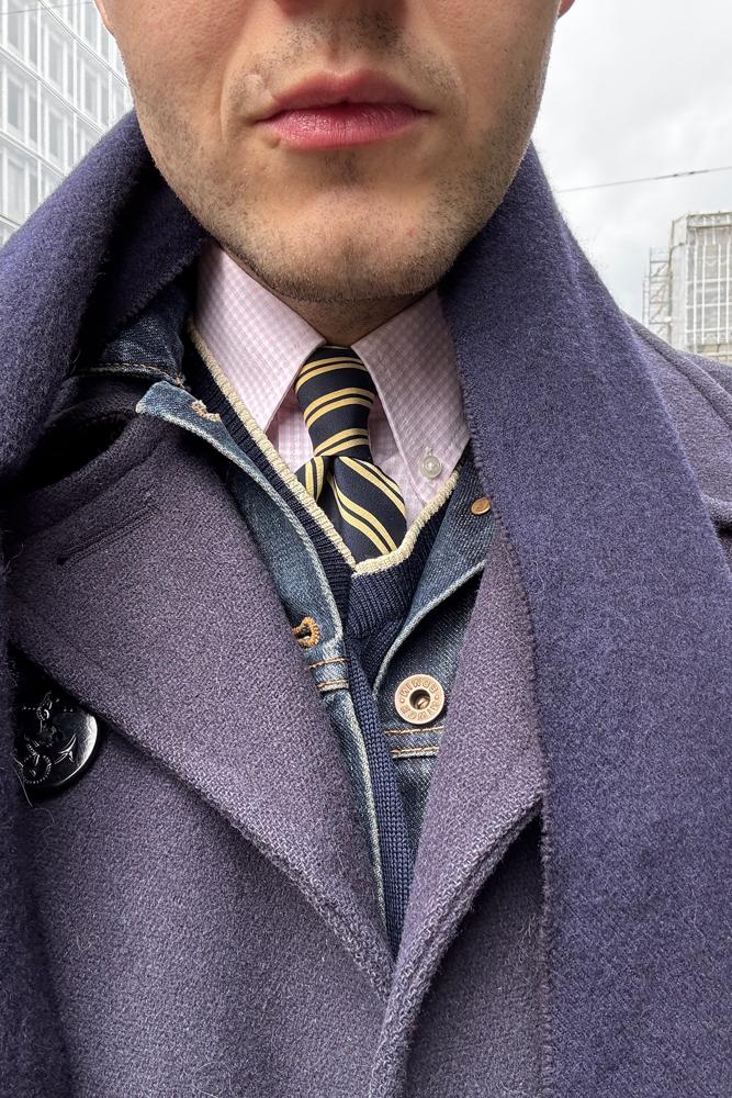 ogDamemoto's fit featuring Polo by Ralph Lauren, Falke, Fratelli Rossetti, Ralph Lauren