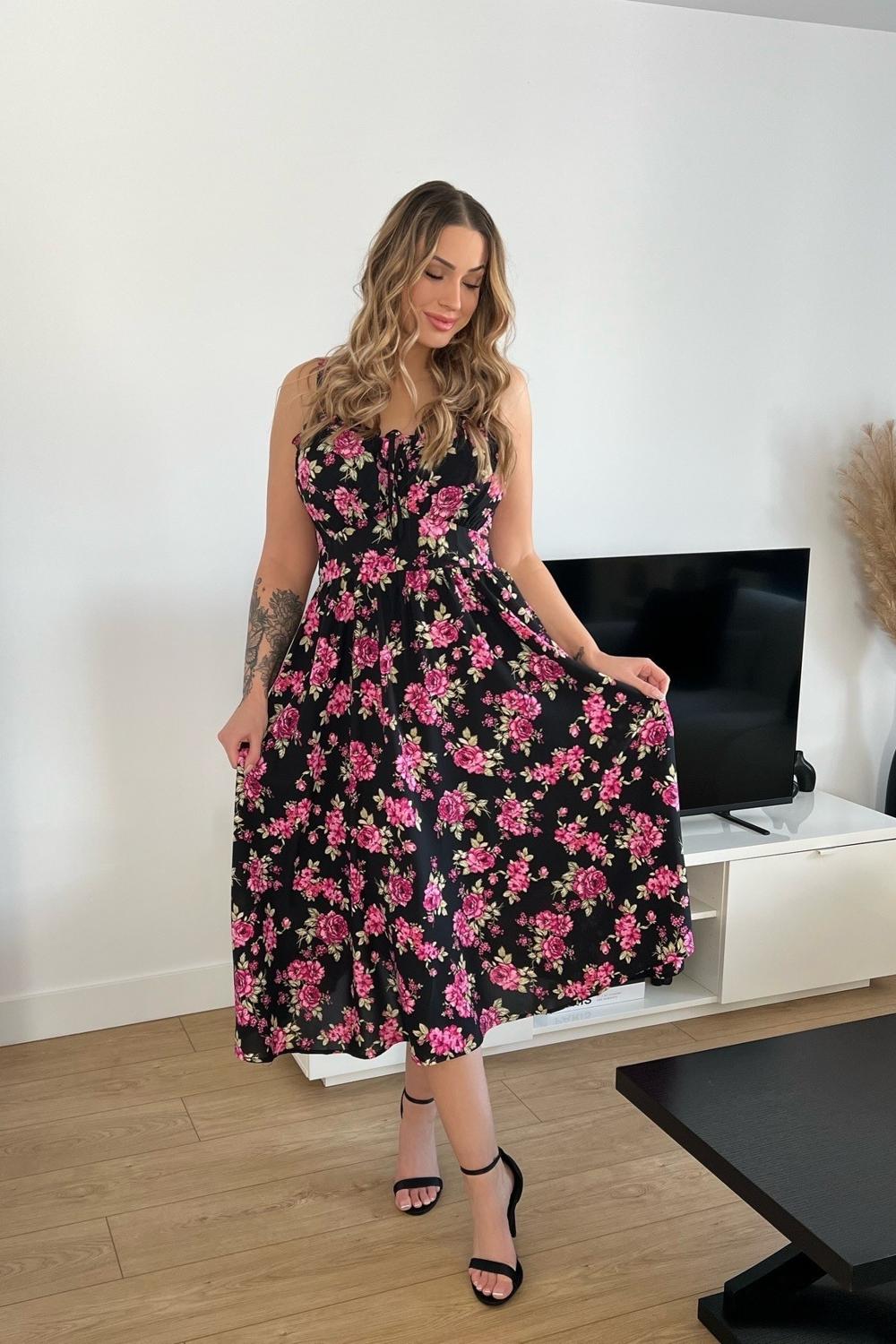 Post featuring Sweetheart Floral Summer Wedding Pockets Dress