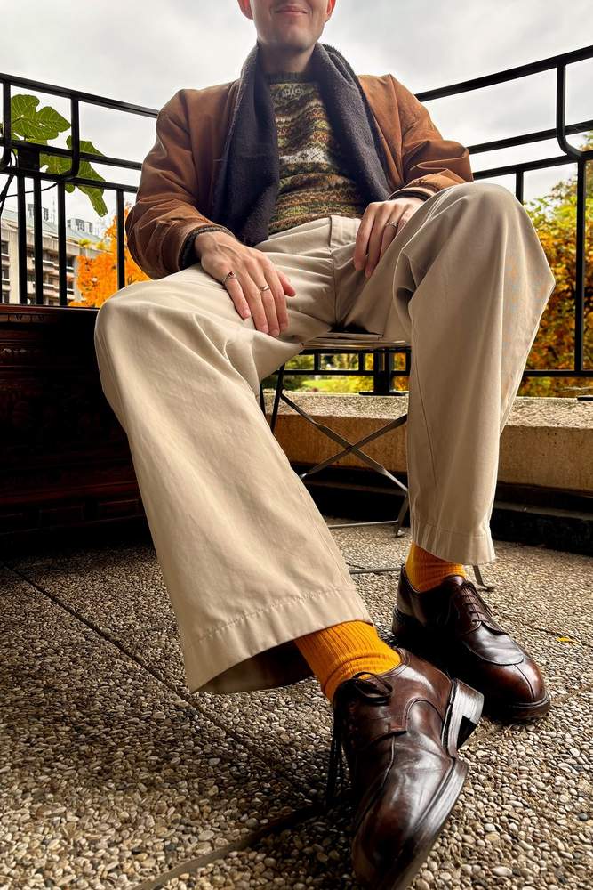 ogDamemoto's fit featuring Uniqlo, Finsbury