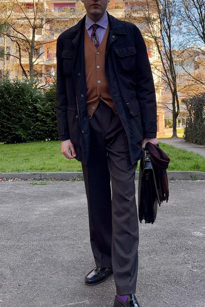 ogDamemoto's fit featuring Faconnable, Charvet, G.H. Bass & Co.