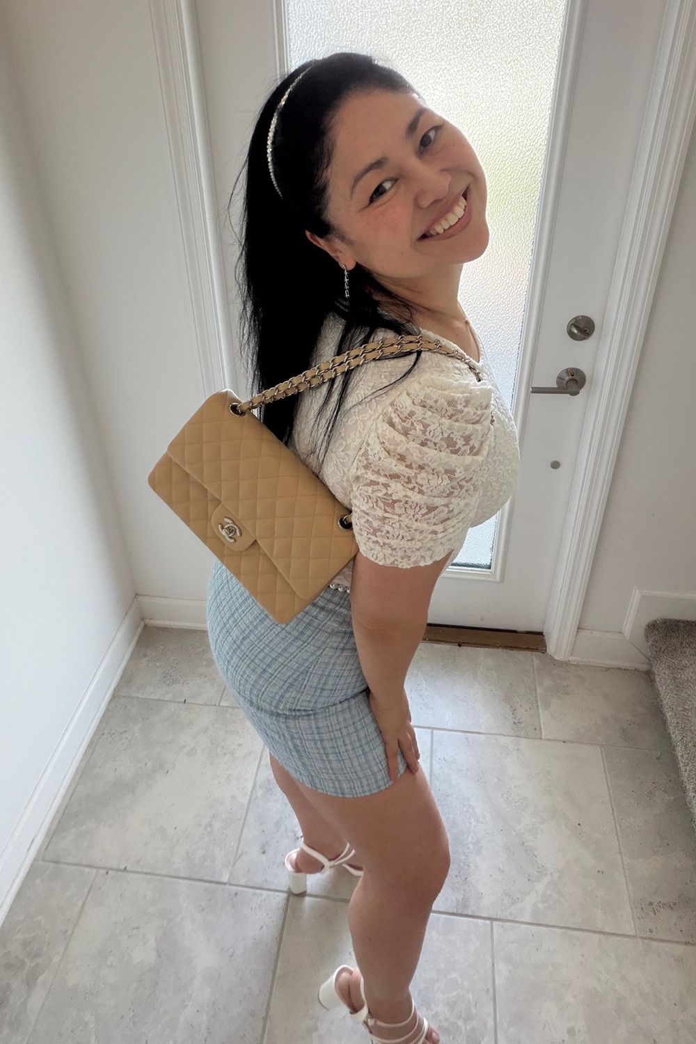 Post featuring Chloe Tweed Mini Skirt