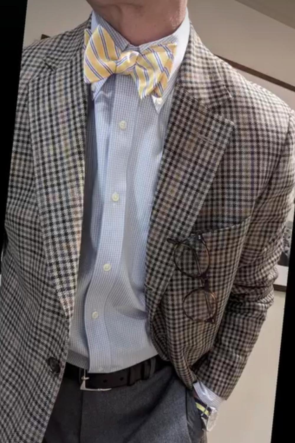 Post featuring Made-in-USA Flap Pocket Blue Oxford Cloth Button Down Shirt - Regular Fit