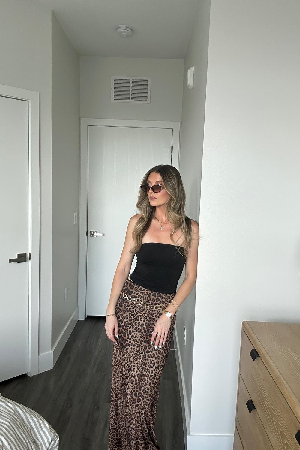 Post featuring Julia Leopard Print Maxi Skirt