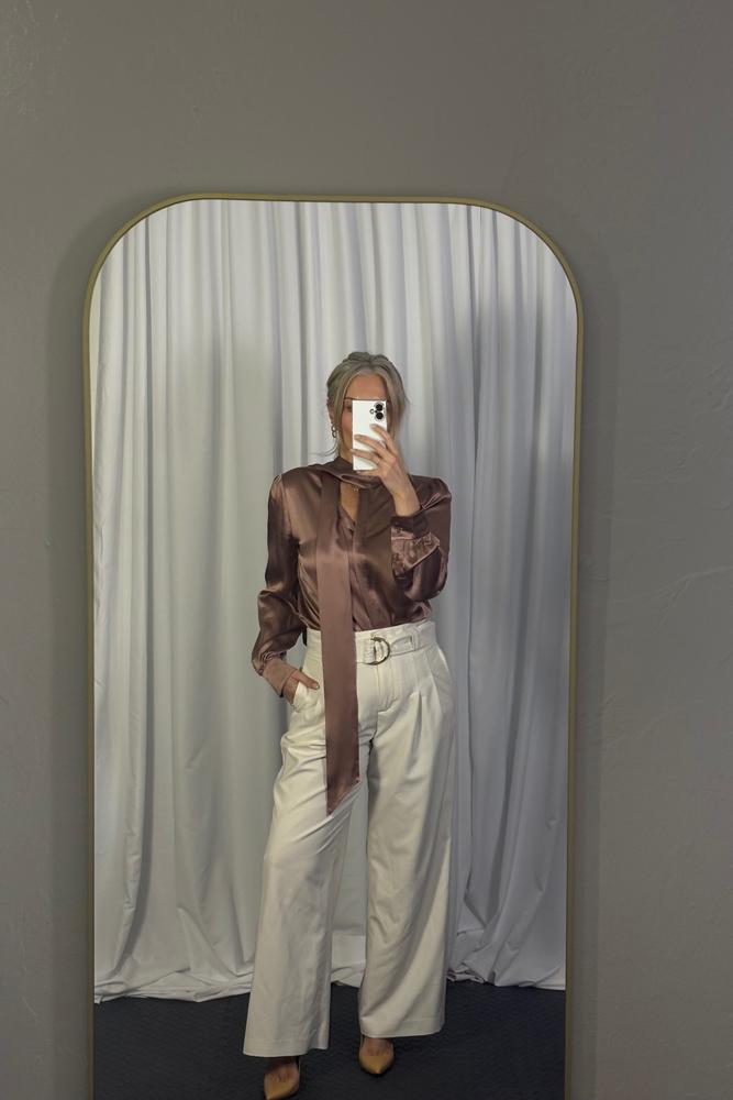 BusinessCasualOOTD's fit featuring DAISYSILK, Ann Taylor