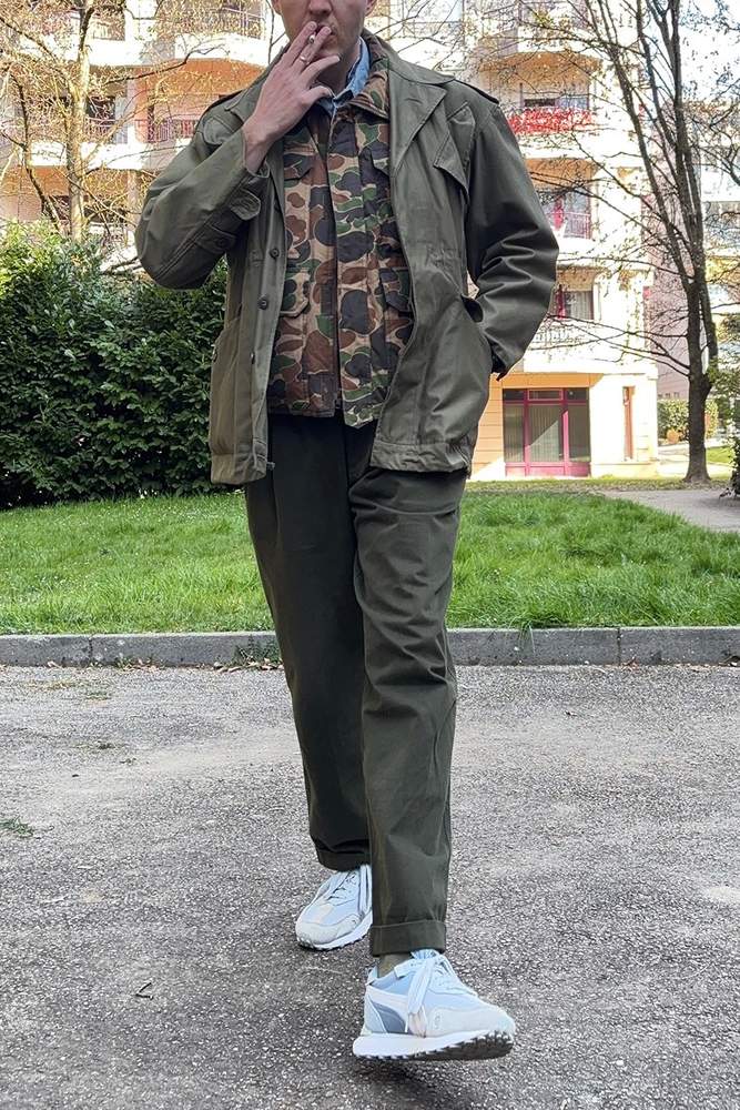 ogDamemoto's fit featuring Puma, U.S. Army