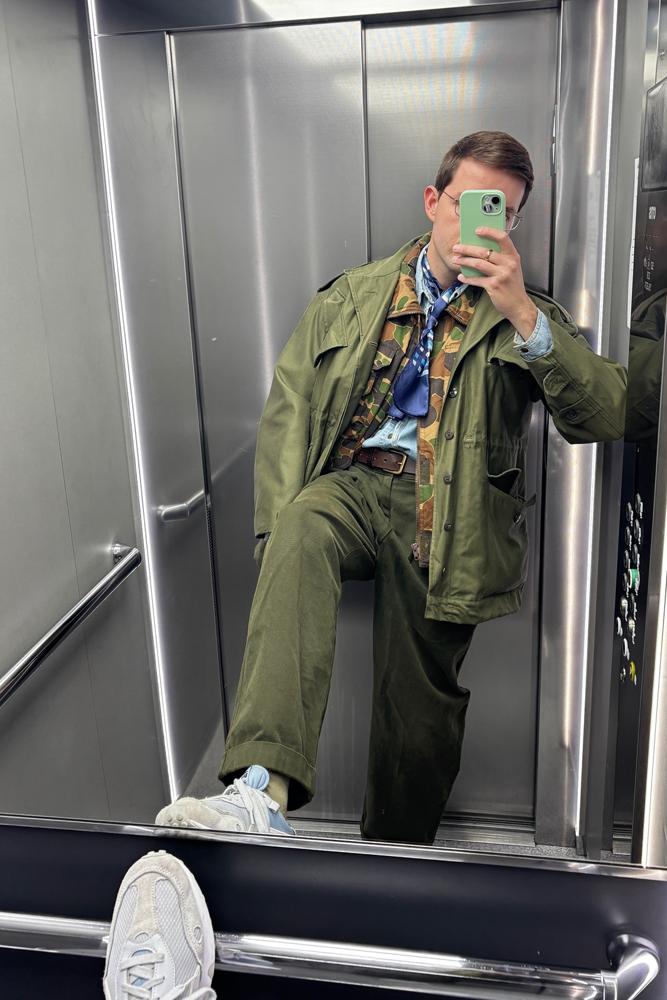 ogDamemoto's fit featuring Puma, U.S. Army