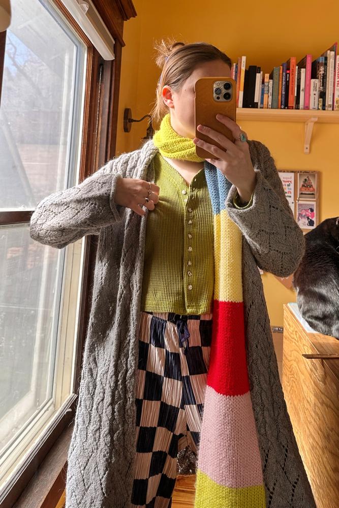 thriftbee's fit featuring Justin Boots, No brand , Garnet Hill, Kimchi Blue