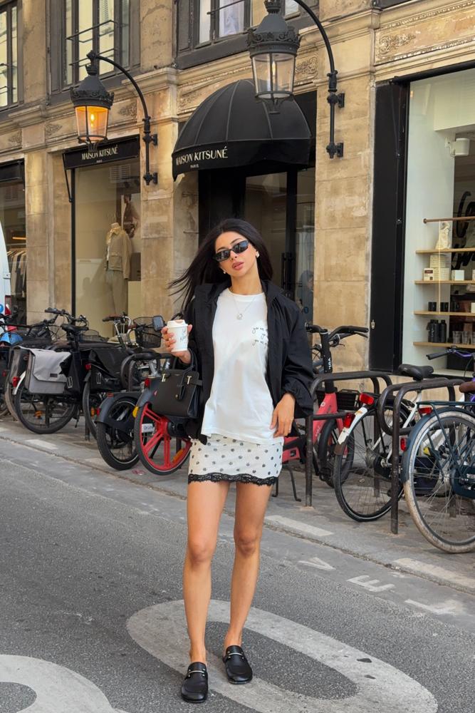 parvvisha's fit featuring Bershka, Mango, Le Tanneur, Potamy