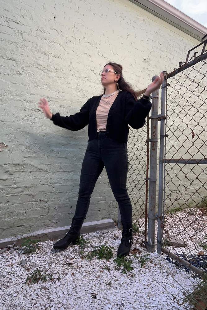 kk666's fit featuring Mango, Madewell