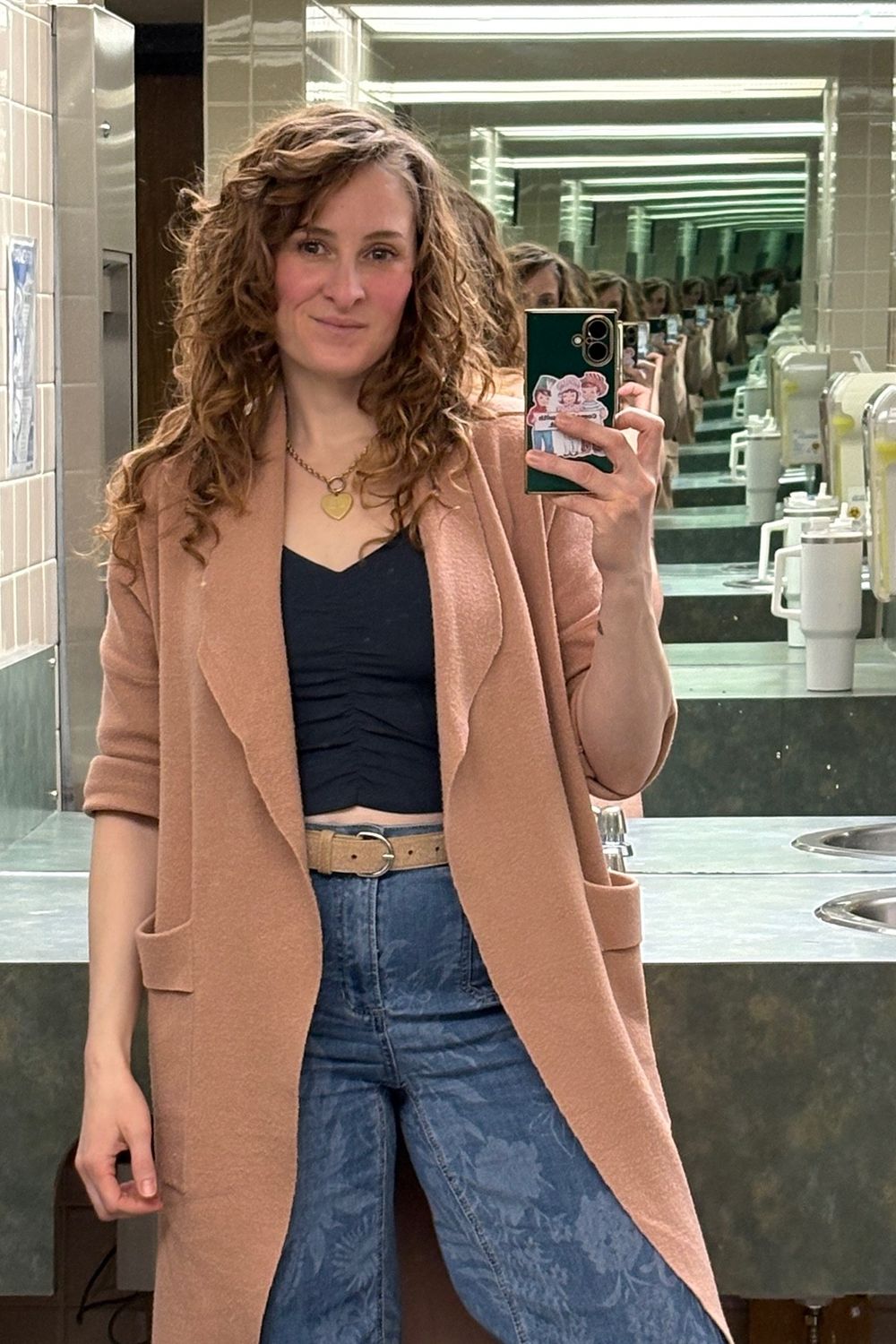 Post featuring Printed Cropped Patch Pocket Flare Jeans - Flowers