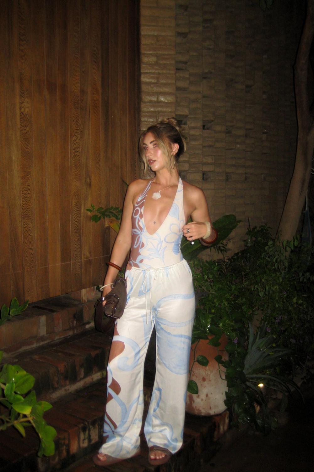 Post featuring Deacon Low Rise Pants - Bloom Wave Print