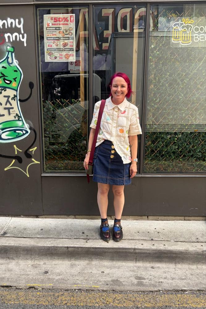 casskerr3's fit featuring gorman, Aje, Dr. Martens, Ganni