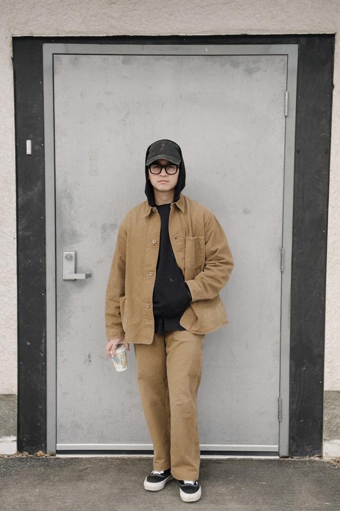 extrarice's fit featuring orSlow, Vans