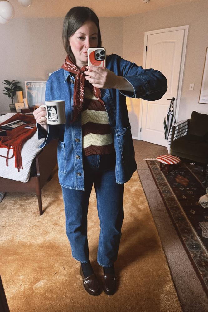 NicoleGregory's fit featuring Rita Row, Sezane, Madewell