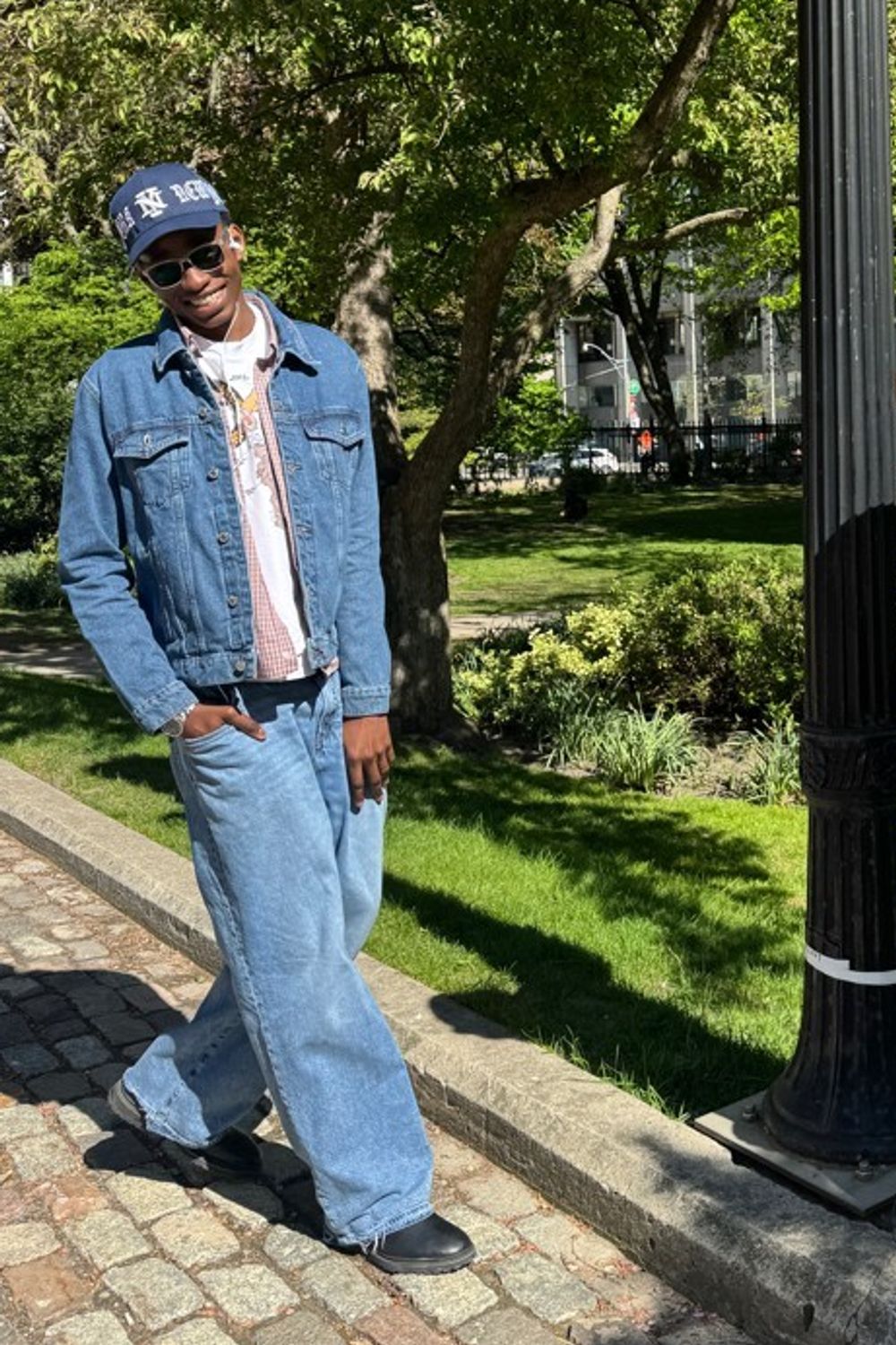 Post featuring ASOS DESIGN denim western jacket in midwash blue