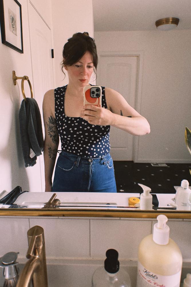 NicoleGregory's fit featuring Sezane, Levi's