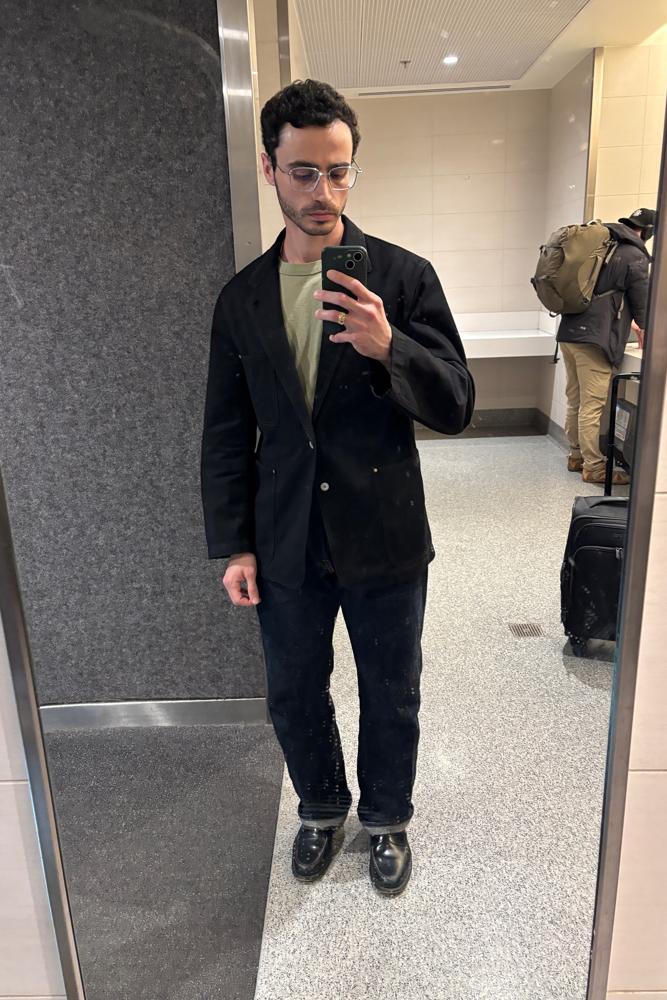 nevergreen's fit featuring Lemaire, Alden, GENTLE MONSTER, Samurai Jeans