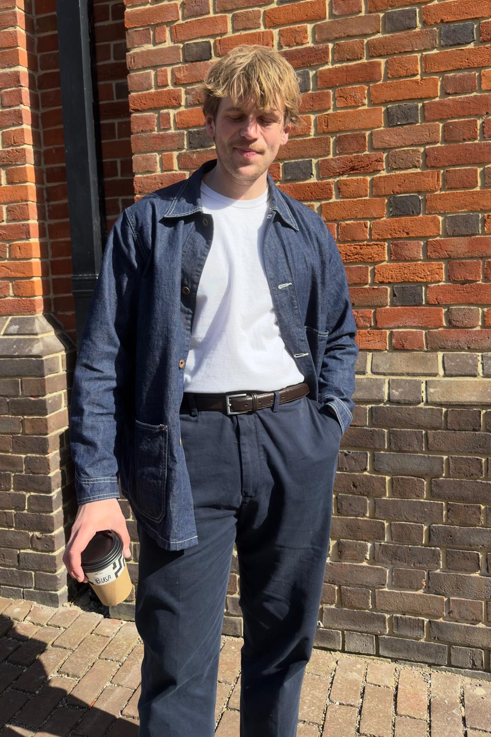 Post featuring Uniqlo - Italian Leather Stitched Belt - Black